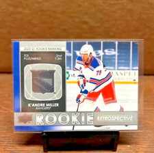 2021-22 UD Series 1 Rookie Retrospective  #RR-19 K'Andre Miller New York Rangers