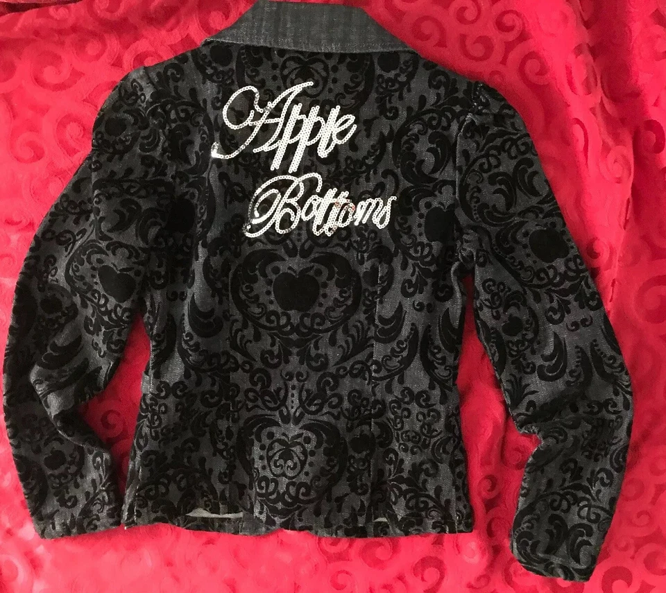 Pantalones Apple - Niñas - JUVENTUD/Negro-Plata Lentejuelas Adornadas Chaqueta - Grande Foto 3 de 4