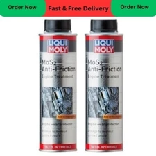 Liqui Moly MoS2 Anti-Friction Engine Treatment | 300 ml | Oil additive Pack of 2