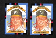 1988 Donruss #1 Mark McGwire 2ct Athletics Baseball Card Lot 2501A