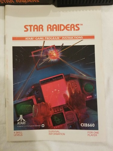 STAR RAIDERS GAME FOR ATARI 2600 WITH MANUAL AND VIDEO TOUCH PAD UNTESTED - Picture 4 of 6