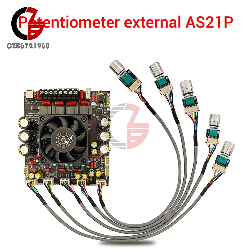 ZK-AS21P Hi-Fi 2.1 Channel Bluetooth Amplifier Board 300W+300W+
