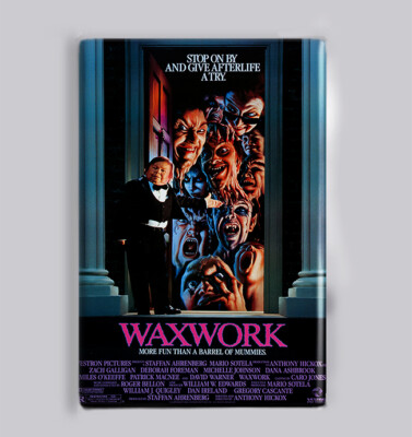 WAXWORK (1988) - 2'' x 3'' MOVIE POSTER MAGNET (horror cult vhs slasher retro)