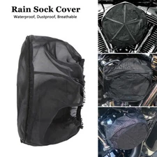 Air Filter Cleaner Rain Sock Cover Dust Water Proof Fit For Harley Dyna Touring