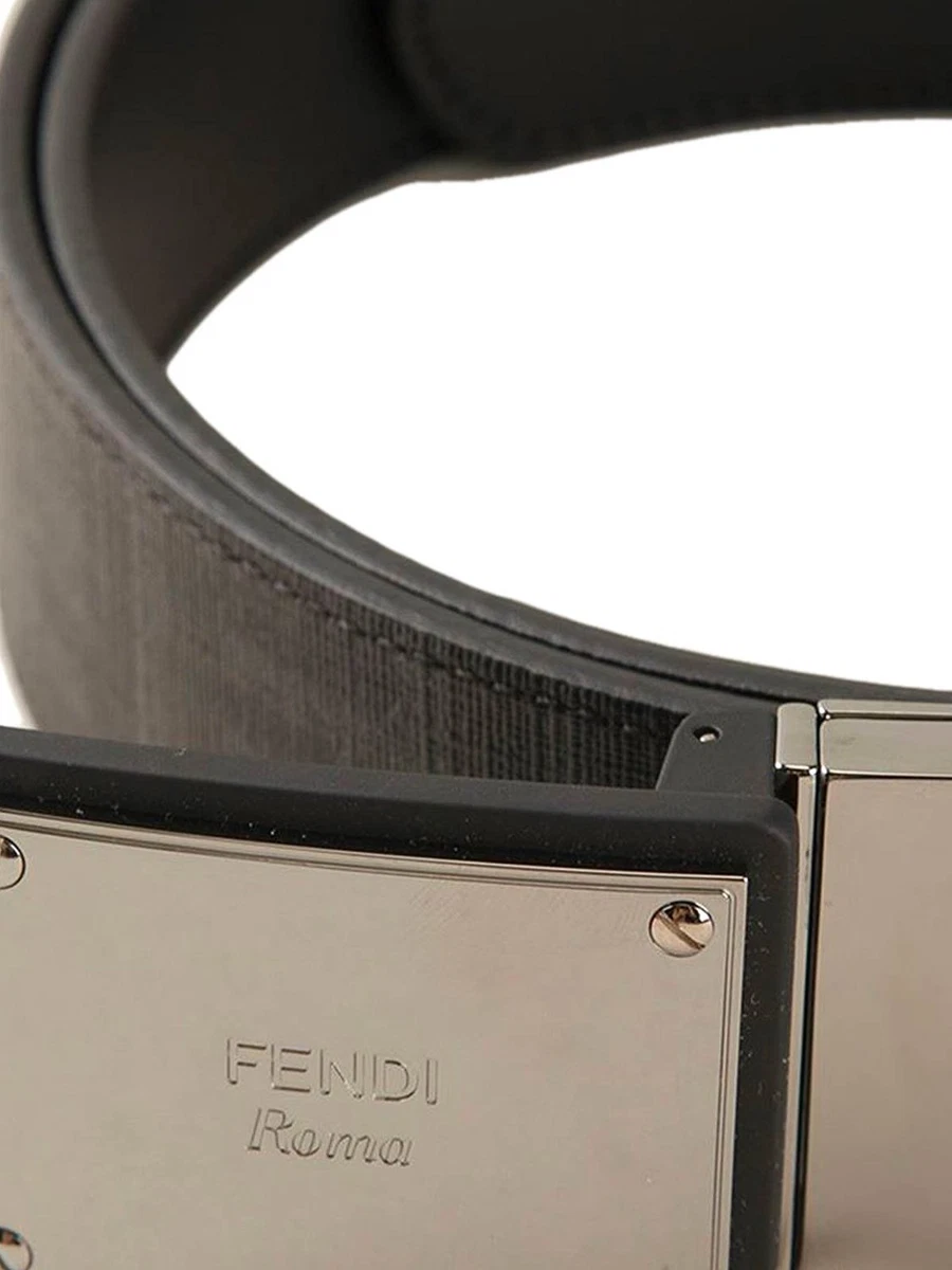 Fendi zucca havana belt deals