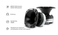 DS18 2" 8-Ohm 680W Titanium Compression Driver and Aluminum Horn Kit PRO-DKN1XS