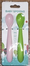 Two Easy to Hold Plastic Baby Spoon FDA approved BPA Free 221