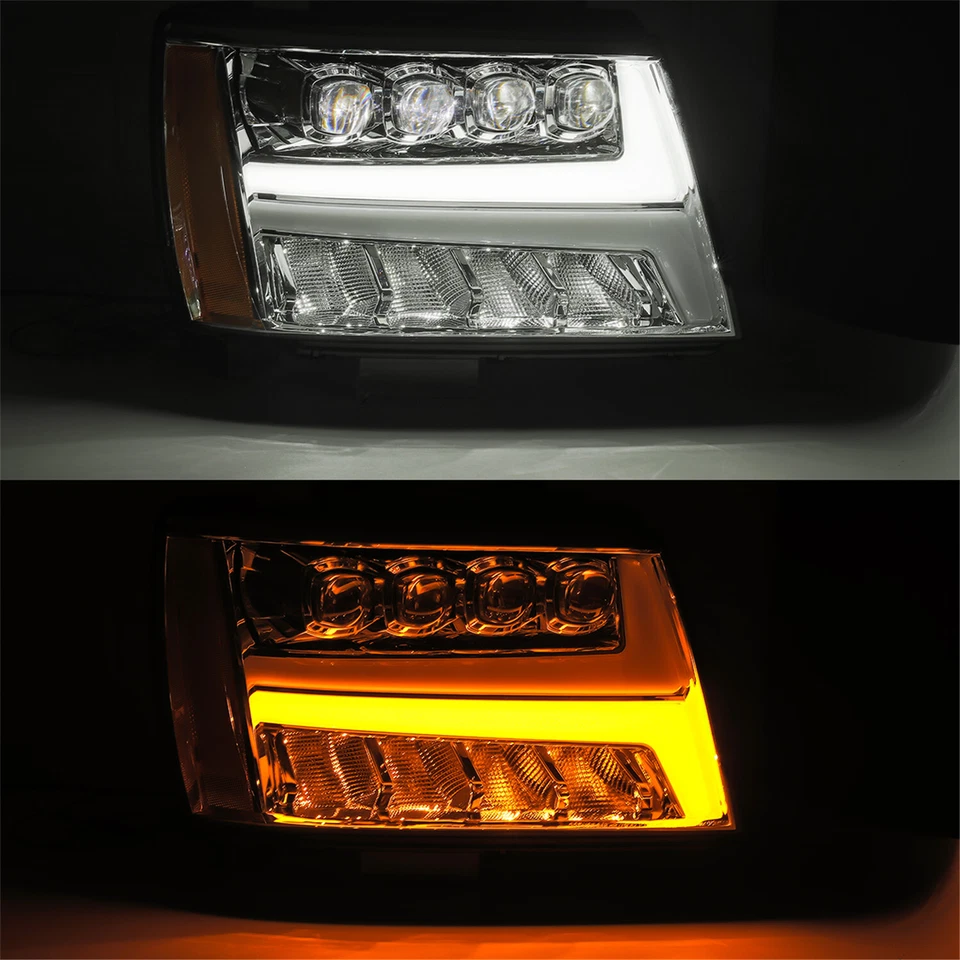 Faros cromados para Chevrolet Tahoe/07-13 Avalanche serie LED NOVA Foto 2 de 4