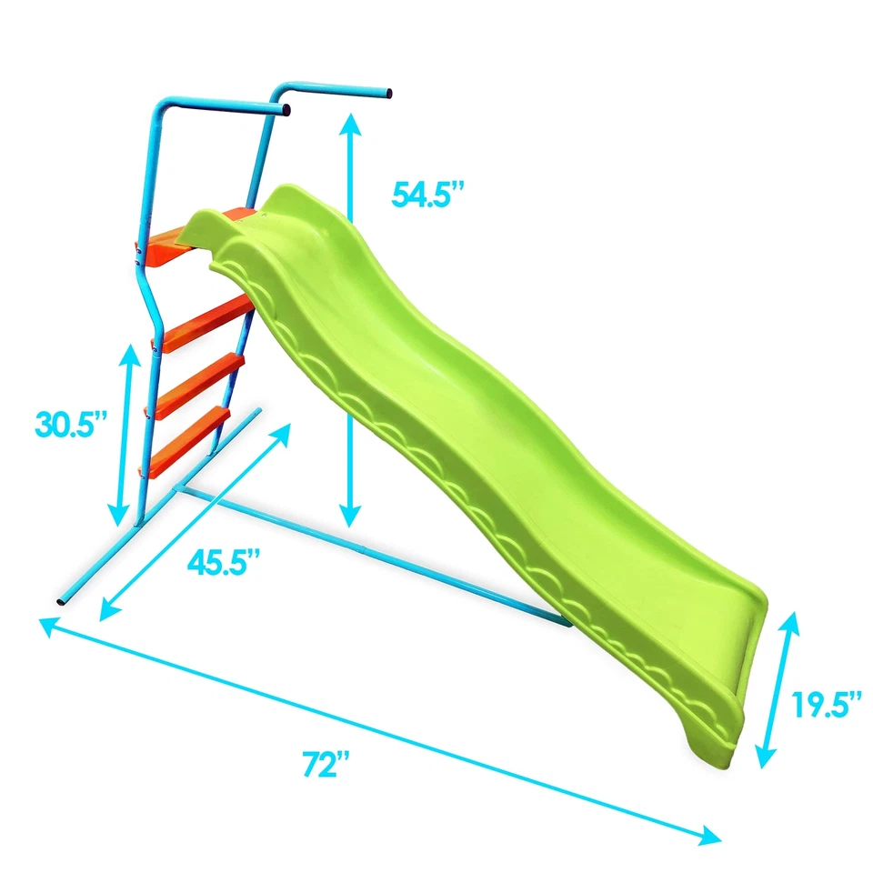 Tobogán ondulado para niños Toddler Island de 6 pies, interior o exterior, de 3 a 6 años Foto 4 de 4