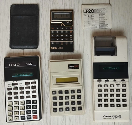Lot calculatrice ancienne Casio Canon SVM Calculator ect