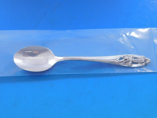 Silver Iris By International Sterling Silver Infant Feeding Spoon 5 3/4" Custom