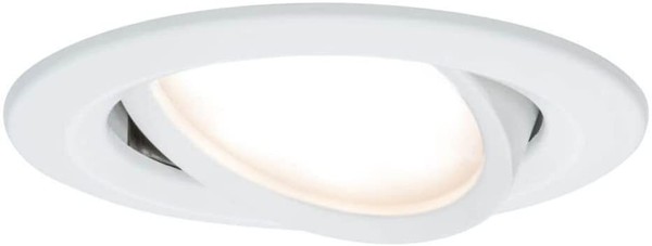 Paulmann Ebl Set Nova Coin 3-Stepdim Rd Schw Led 1X6,5W 2700K 230V Weiß Matt/Alu-image
