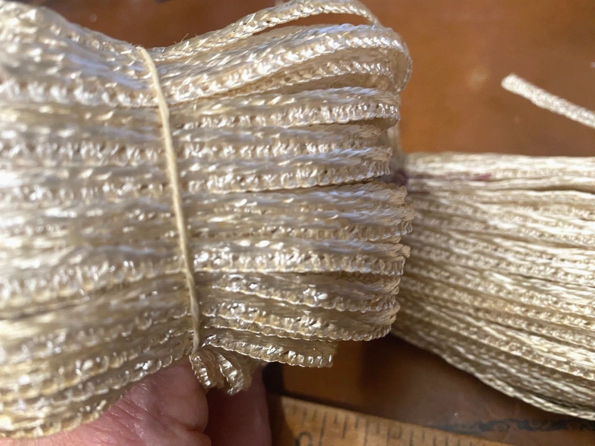 vintage braid millinery raffia woven ribbon 1/4