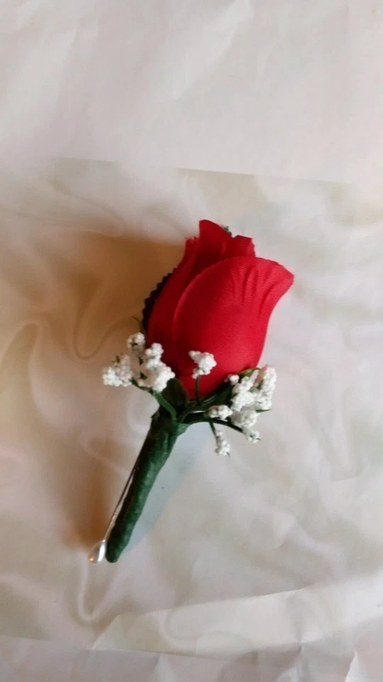 Rose Pin Boutonniere~Corsage~your choice~Groom~Best man~Prom~Wedding~Quinceanera - Image 3 of 4