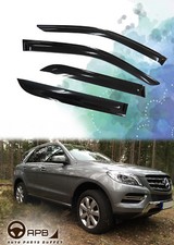 For Mercedes-benz 11-18 W166 Ml350 Ml500 Ml63 Deflector Guard Window Visor 4 Pic