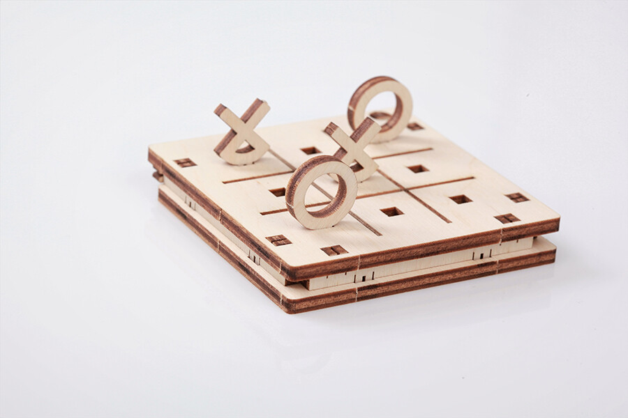 Pocket Game - Tic-tac-toe #2 Wooden Kit Gioco Tris in Legno 10029 MR.PLAYWOOD