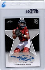 CHRISTOPHER BERNAL 2020 LEAF PERFECT GAME NATIONAL SHOWCASE BLACK AUTO /50 10370