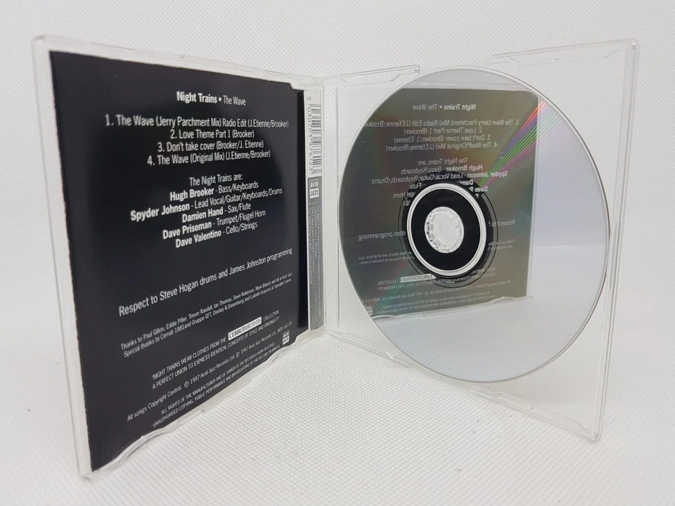 Night Trains The Wave CD 1997 Maxi Single Acid Jazz Mix Radio Edit Take Over - Bild 4 von 4