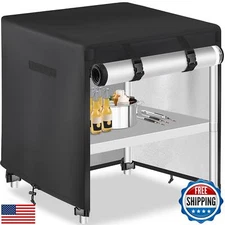 TOHONFOO Outdoor Prep Table Cover with Split Zipper - Waterproof Stainless St