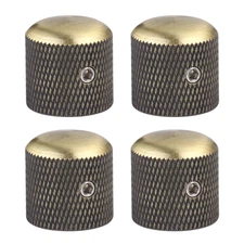 4Pcs Metal Dome guitar Knobs Volume Tone Guitar Speed Control Knobs Bronze
