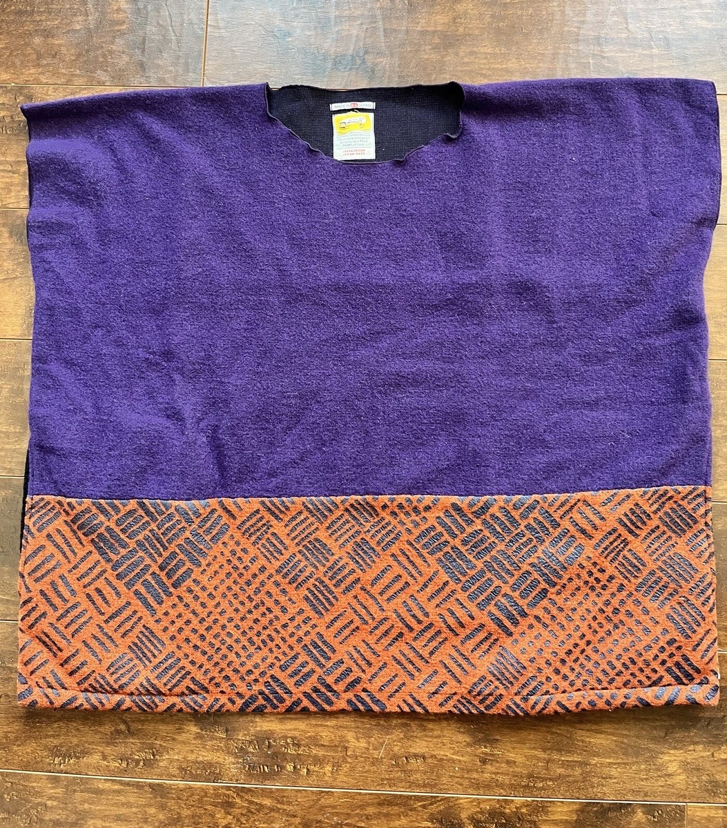 Sou Sou Womens Purple Kantoui Wool Blend Sweater Vest Oversized