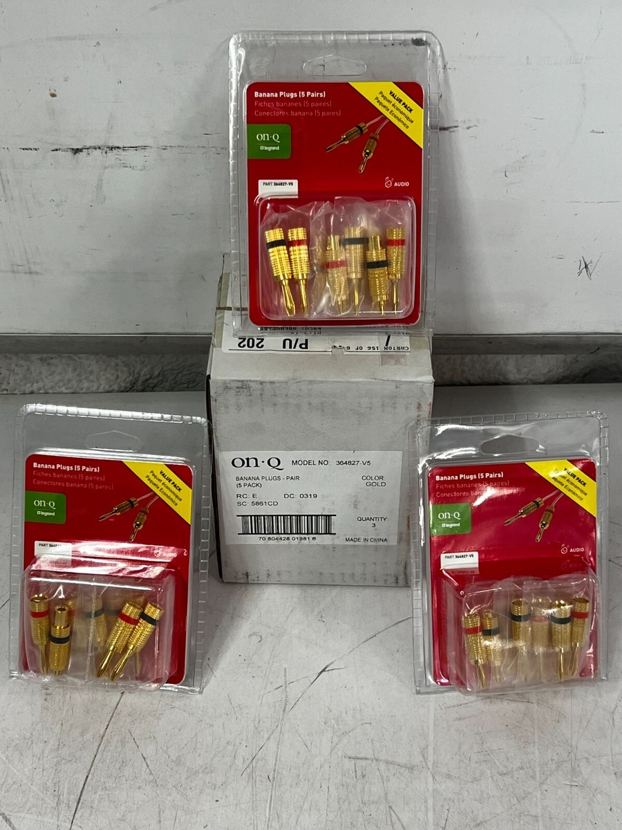 15 PAIR Legrand On-Q Banana Plugs Universal Speaker Wire