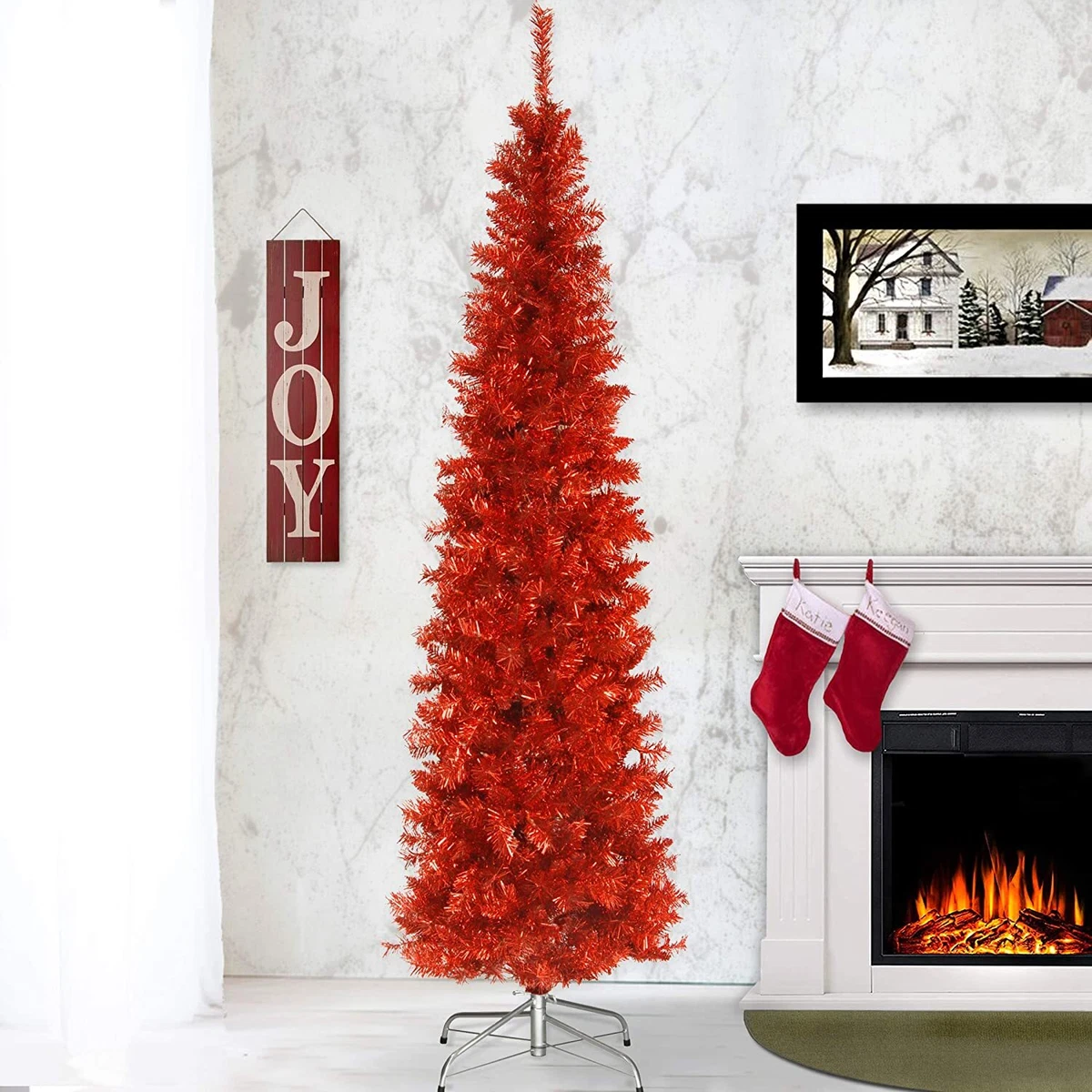 Pencil tree christmas discount