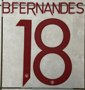 Flocage Nameset B.FERNANDES #18 Manchester United 2020-2021 Third. Cup