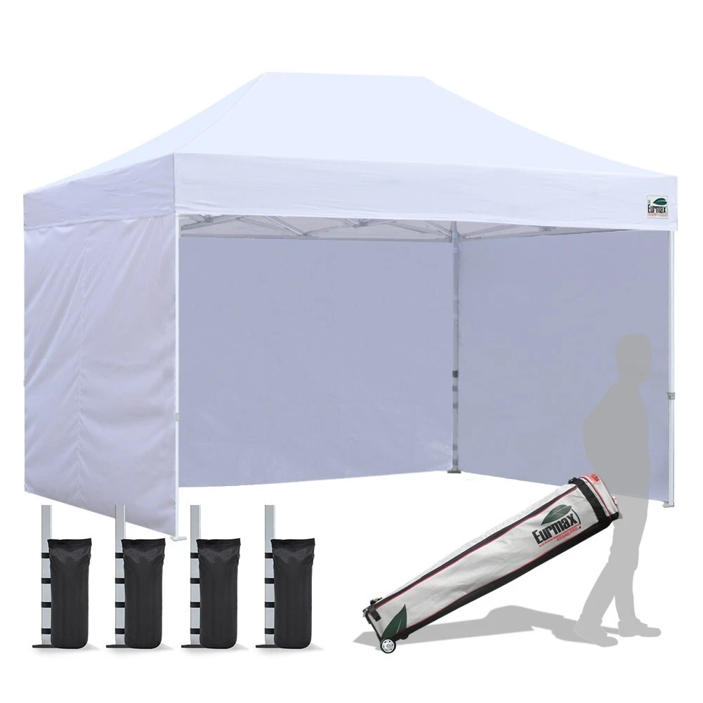 Eurmax 8x12 Pop Up Canopy Tent+4 Side Walls