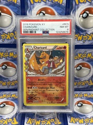 Charizard RC5/RC32 Pokémon XY Generations Radiant Collection PSA 8 NEAR MINT - M