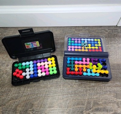 Kanoodle & IQ Fit Puzzle Games Brain Teaser Smart Games Travel Case Kids Toys