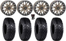 System 3 SB-4 15" Wheels Bronze (6+1) 30" Intersect Tires RZR Turbo S / RS1