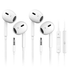 Antool Wired Earbuds,【Ultra Clear Calls & no Noise】 Headphones Earbuds White