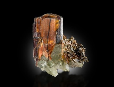 5g Brookite & Chlorine Quartz   Rare Natural Mineral Specimen
