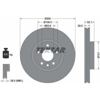 2X Textar 92196905 Bremsscheibe FüR Ford Mondeo BA7