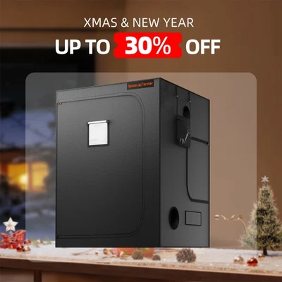 Spider Farmer Growzelt Pflanzenzelt 150X150X200cm Gewächshaus Indoor Grow Tent