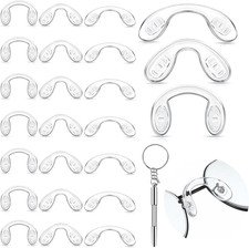 24 Pieces 3 Size Nose Pads for Glasses U Shaped Screw 42Mm 32Mm 28Mm in Eyeglass