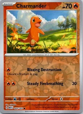 Charmander Common SV: Scarlet & Violet 151 004/165 MP