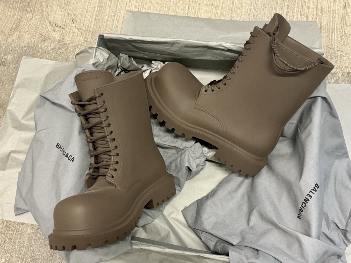 BALENCIAGA Brown Steroid Boots US 10 EU 43 NIB | eBay