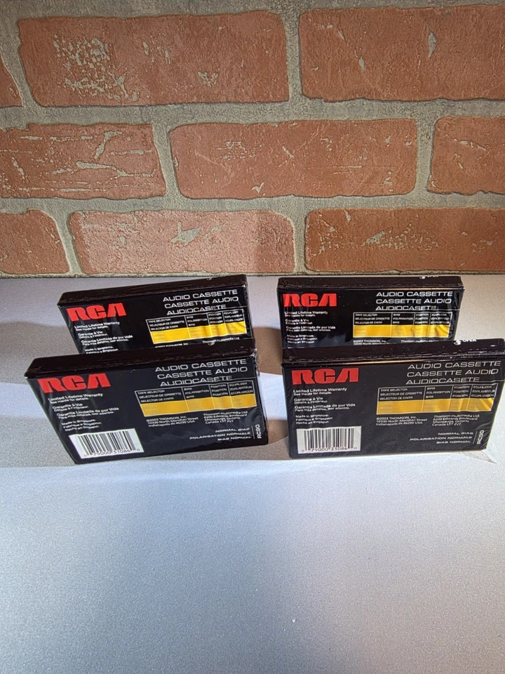4 nuevas cintas de casete de audio RCA 90 minutos Hi-Fi estéreo nuevas selladas RC90 Foto 2 de 4