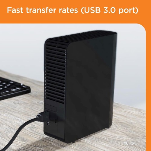 WD 12 TB Elements Desktop External Hard Drive - USB 3.0, Black 12TB - Picture 6 of 7