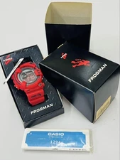 CASIO G-SHOCK FROGMAN 2000 Red Diving Frog DW 8200NT2 4JR Watch w/box Used