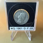 1961 D Washington 90% Silver Quarter Circulated Condition 25c US Coin