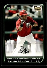 2008 Bowman #213 Emilio Bonifacio Rookie Card Arizona Diamondbacks