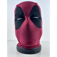 Deadpool Mask Cosplay Costume Accessory Red Black Full Head Working