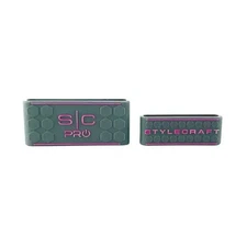 StyleCraft Clipper & Trimmer Grips Grey & Pink      SC317GY