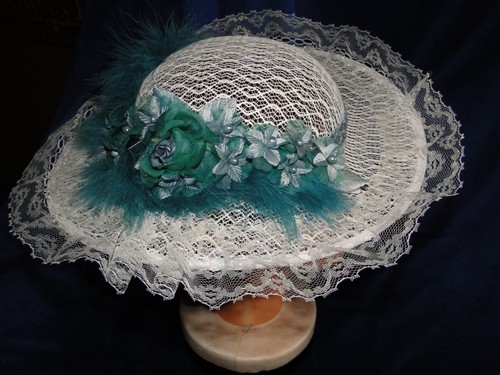 Women Kentucky Derby Hat, Bridal Tea Party, Dress, Wedding, Church Sun Hat - Picture 5 of 11