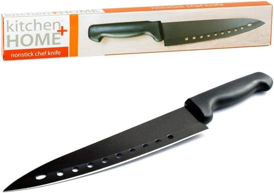 8"Non Stick Chef Sushi Knife - 8” Ultra Sharp Surgical Stainless Steel Serrated