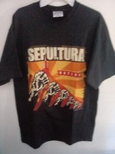 SEPULTURA NATION ORIGINAL MEDIUM T shirt New Black