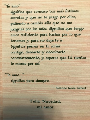 Artes Monte Azul - Navidad -Cuando te digo "Te Amo" en esta Navidad "(A31) Nuevo - Picture 4 of 5